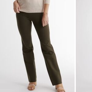 NWOT Quince Ultra-Stretch Ponte Bootcut Pants – Olive | Size L Tall